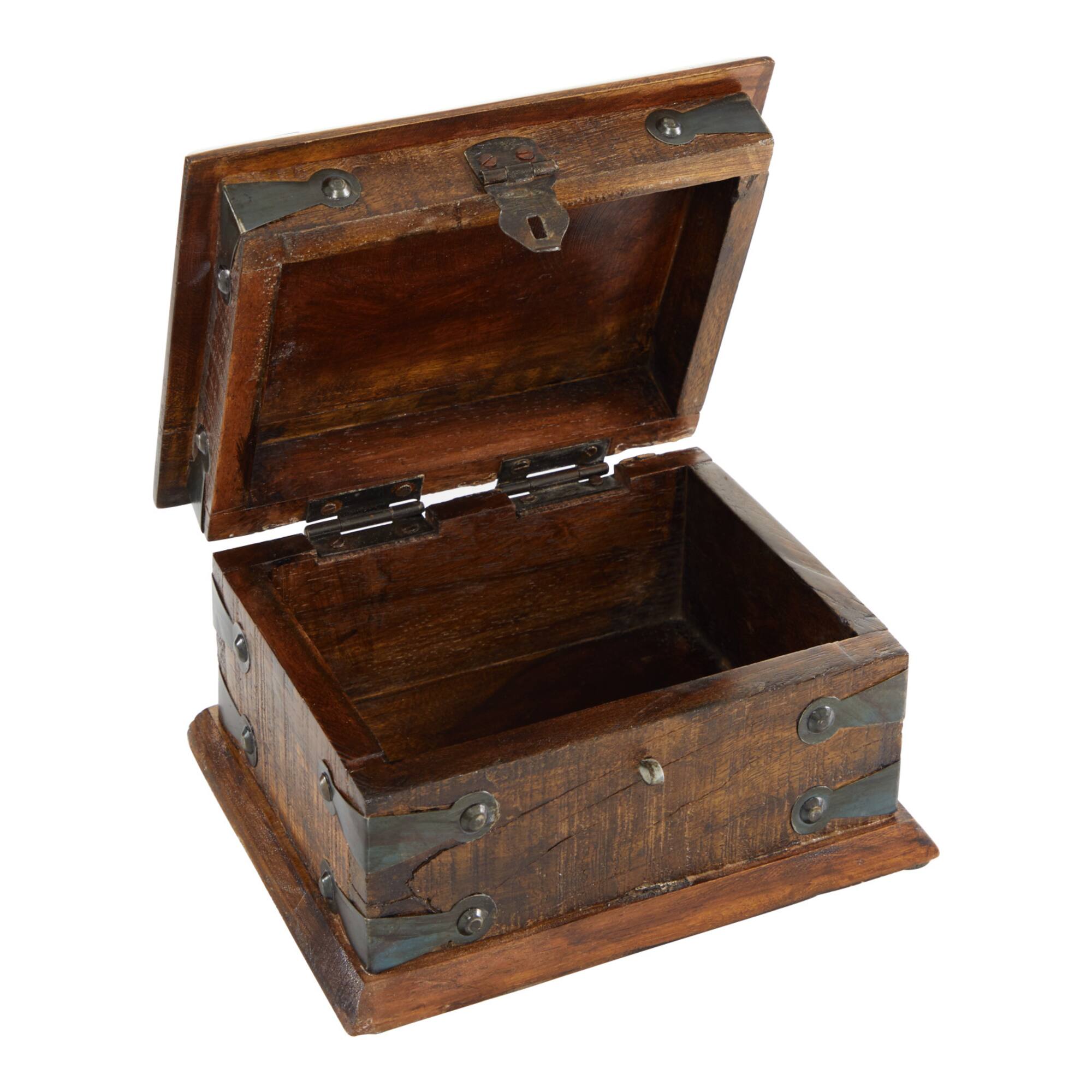 Brown Recycled Wood Rustic Box Set